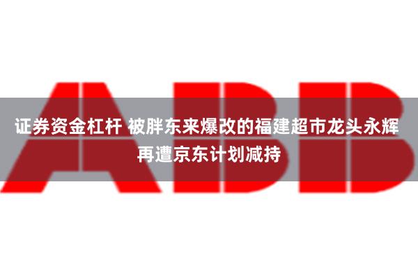 证券资金杠杆 被胖东来爆改的福建超市龙头永辉 再遭京东计划减持