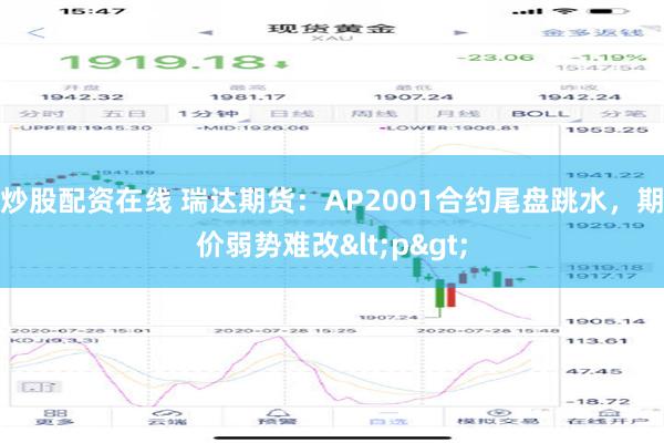 炒股配资在线 瑞达期货：AP2001合约尾盘跳水，期价弱势难改<p>