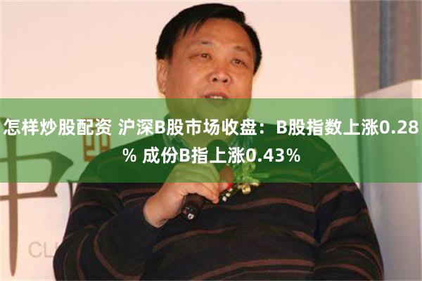 怎样炒股配资 沪深B股市场收盘：B股指数上涨0.28% 成份B指上涨0.43%