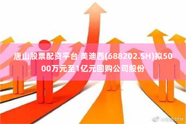 唐山股票配资平台 美迪西(688202.SH)拟5000万元至1亿元回购公司股份