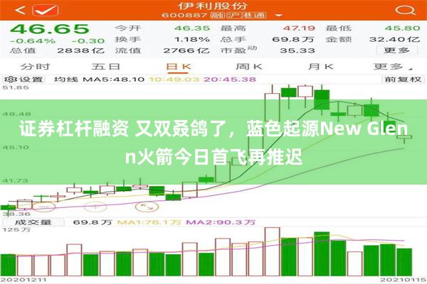 证券杠杆融资 又双叒鸽了，蓝色起源New Glenn火箭今日首飞再推迟